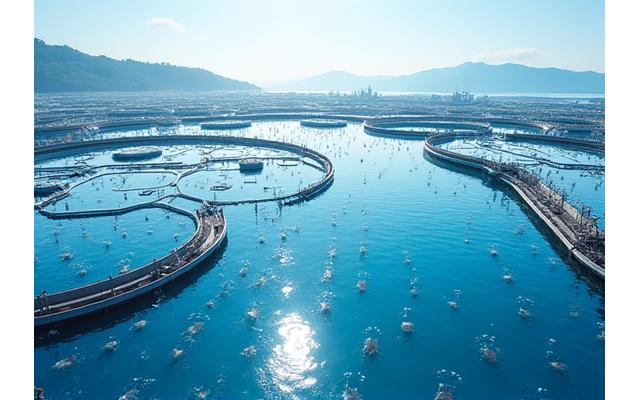 Tanques de aquicultura com sistemas automatizados
